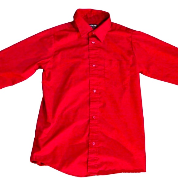 GEORGE® Red Dress Shirt, (Boys, Large). - Picture 1 of 3